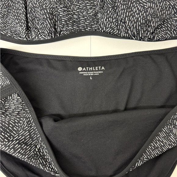 Athleta Bathing Suit Black & White - Picture 2 of 4
